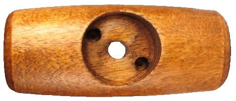 Custom_Drilling.jpg, custom drilling on wood handle, concentric holes in wooden handle