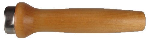 Custom_Handle_with_Ferrule.jpg,white birch handle with metal ferrule, wood handle natural finish