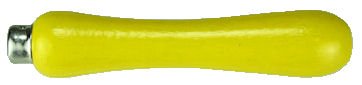 Custom_Tool_Handle___Painted_Yellow.jpg, Lutz file handle painted, yellow wood handle with metal ferrule