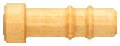 Custom_Wood__Axle_with_Rings_.250_D_X_.750_L.jpg, custom wood turned axle with rings on shaft, ringed wood axle