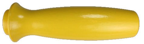Heavy_Duty_Wood_Handle___Yellow.jpg, large yellow wood handle, wood handle designed to fit hand