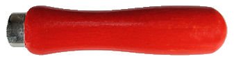 Lutz_Short_Ferrule_custom_painted_red.jpg, painted wood file handle, Lutz file handle painted