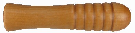 Ribbed_Handle.jpg, custom wood handle with ribs, wood handle with natural finish