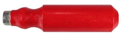 Screw_Driver_Handle_Painted_Red_with_Ferrule.jpg, wood scredriver handle made in usa, old fashioned wood scredriver handle