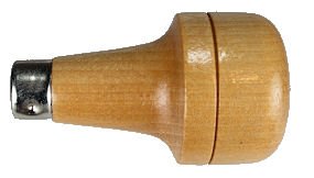 Small_Wooden_Handle_with_Ferrule.jpg, wood handle fit in the palm of your hand, small wood tool handle, small wooden handle made in usa