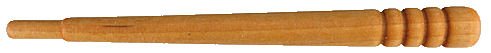 Wood_Gavel_Handle.jpg, small tapered wood handle, small wood handle with 4 grooves near end