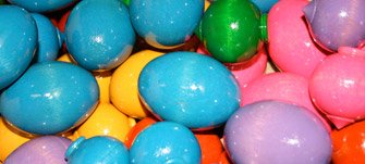 finishprods2_easter_Eggs.jpg, painted easter eggs, colorfully painted easter eggs, tumble finished wood parts